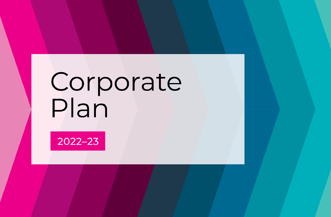 Corporate Plan 2022-23 website tile