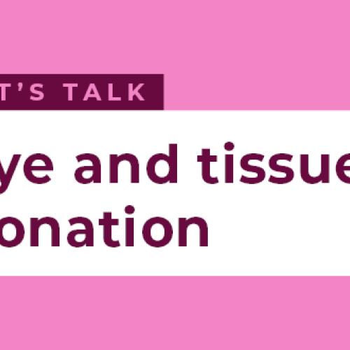 Eye and Tissue donation news article
