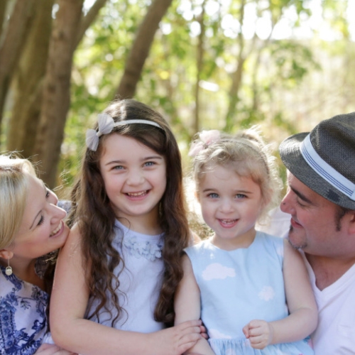 Peter who became a donor with is wife and two daughters
