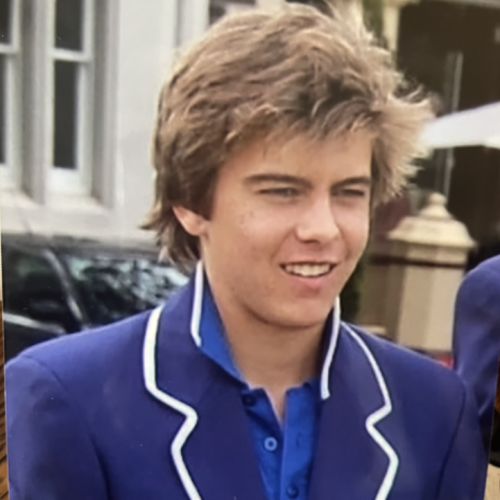 Jack in a blue, school blazer