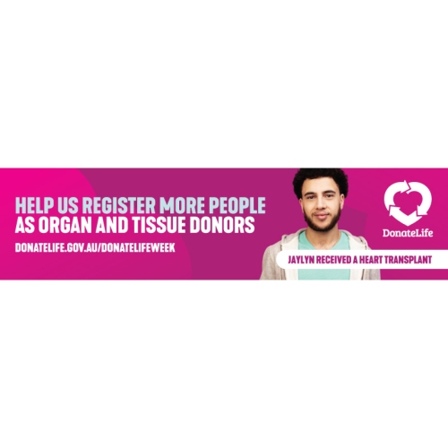 DonateLife Week 2024 email signature - help us register more people - website banner