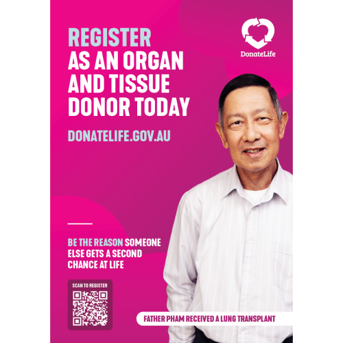 DonateLife Week poster website Father Pham
