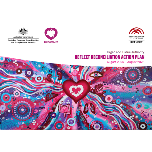 A screenshot of the front cover of the OTA's Reflect Reconciliation Action Plan