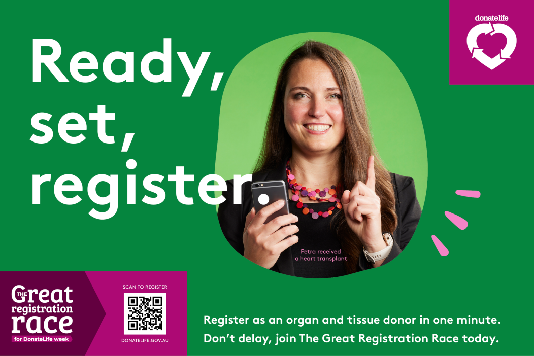 Ready, ret, register digital screensaver