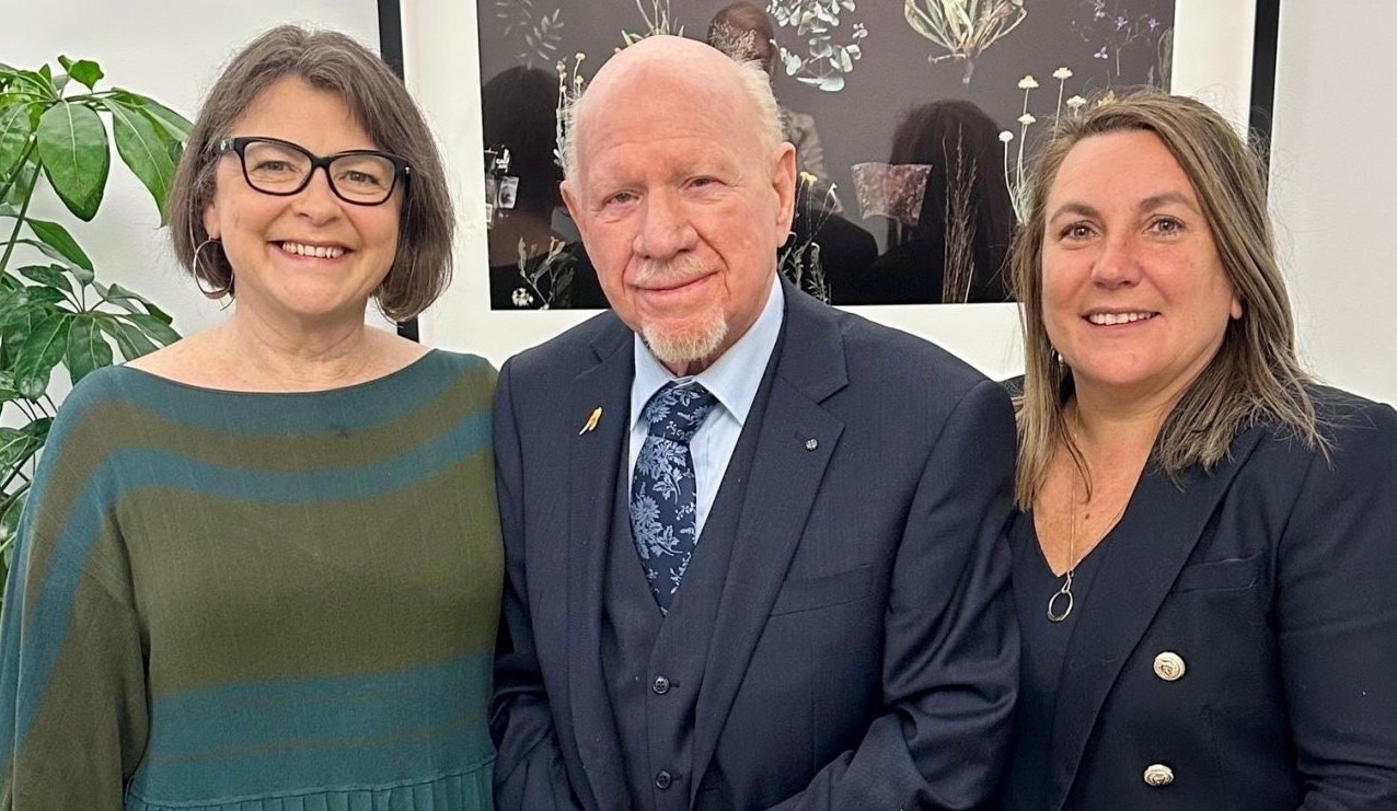 New advisory board chair website news article image - photo of Assistant Minister Ged Kearney, OTA past board chair Mal Washer and OTA CEO Lucinda Barry