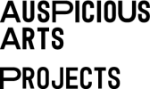 White logo with black text saying Auspicious Arts Projects