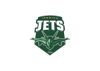 Ipswich Jets logo featuring a green shield with a stylised jet aircraft and the text ‘IPSWICH JETS’ and ‘EST 1982’.